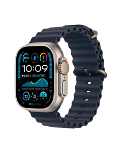 Watch Apple Watch Ultra 2 (2023) LTE 49mm Natural Titanium Case with Ocean Band - Navy