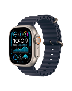 Watch Apple Watch Ultra 2 LTE (2024) 49mm Black Titanium Case with Trail Loop M/L - Navy