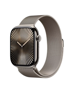 Watch Apple Watch Series 10 GPS + Cellular 46mm Natural Titanium Case with Sport Loop S/M - Natural Milanese