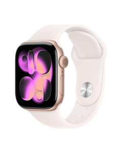 Watch Apple Watch Series 11 (2025) GPS 42mm Rose Gold Aluminium Case with Light Blush Sport Band S/M - Rose Gold
