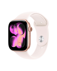 Watch Apple Watch Series 11 (2025) GPS 46mm Rose Gold Aluminium Case with Light Blush Sport Band S/M - Rose Gold