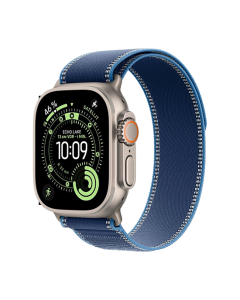 Watch Apple Watch Ultra 3 (2025) 5G 49mm Natural Titanium Case with Trail Loop S/M - Blue/Bright Blue