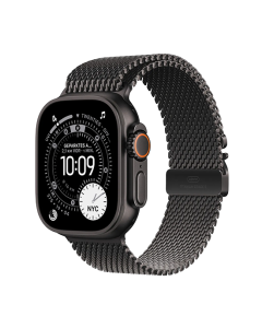 Watch Apple Watch Ultra 3 (2025) 5G 49mm Black Titanium Case with Black Titanium Milanese Loop S - Black