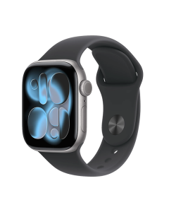Watch Apple Watch Series 11 (2025) GPS 42mm Space Grey Aluminium Case with Black Sport Band M/L - Grey 