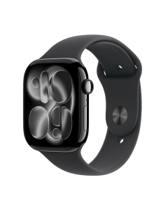 Watch Apple Watch Series 11 (2025) GPS 46mm Jet Black Aluminium Case with Sport Band S/M - Black