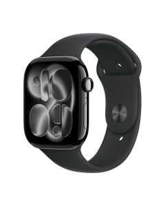 Watch Apple Watch Series 11 (2025) GPS 46mm Jet Black Aluminium Case with Black Sport Band M/L - Black