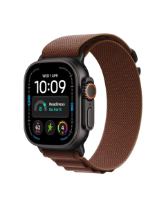 Watch Apple Watch Ultra 4 (2026) 5G 49mm Black Titanium Case with Burgundy Alpine Loop L - Burgundy