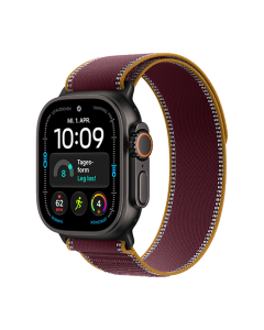 Watch Apple Watch Ultra 4 (2026) 5G 49mm Black Titanium Case with Trail Loop Burgundy - Titanium Black