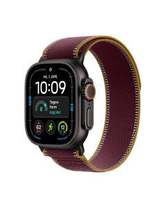 Watch Apple Watch Ultra 4 (2026) 5G 49mm Black Titanium Case with Burgundy Trail Loop M/L - Burgundy