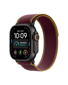 Watch Apple Watch Ultra 4 (2026) 5G 49mm Black Titanium Case with Burgundy Trail Loop M/L - Burgundy