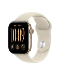 Watch Apple Watch Series 12 (2026) 5G 42mm Light Gold Aluminium Case with Sand Sport Band S/M - Light Gold