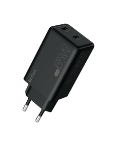 Beclad 65W Adapter 2 Port USB-C - Black