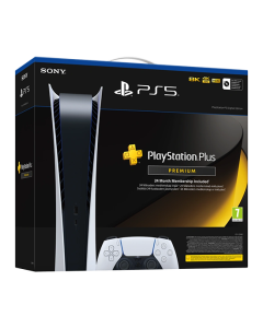 Sony PlayStation 5 Slim Digital Edition 825GB + Playstation Premium 24 Months - White