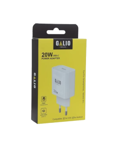 REZ Galio 30W 2in1 USB-C Power Adapter + USB-C to USB-C Cable - White