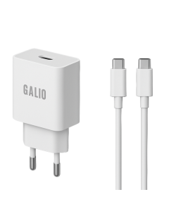 REZ Galio 30W 2 USB-C 1 USB-A Power Adapter - White