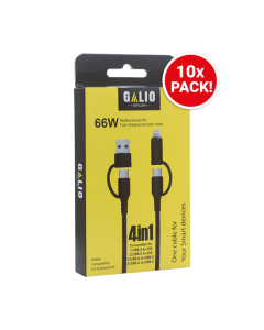 REZ Galio 4 in 1 cable 60W cable 1M - Black