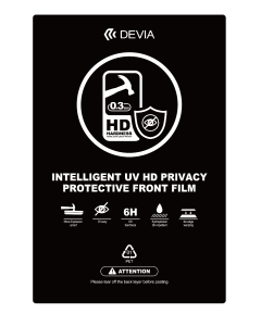 Devia Intelligent UV HD Privacy Protective Front Film (0.3mm)