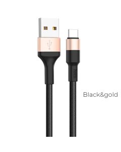 HOCO cable USB A to Type-C 2A X26 1 m black gold