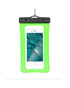 WWaterproof bag for mobile phone with plastic closing AIRBAG green