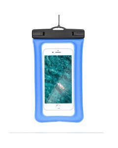 Waterproof bag for mobile phone with plastic closing AIRBAG blue
