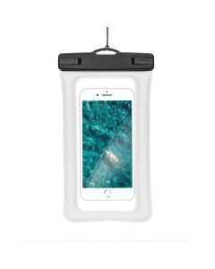 Waterproof bag for mobile phone with plastic closing AIRBAG creamy white