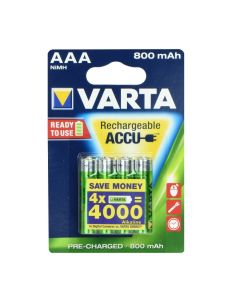 VARTA rechargeable battery R3 800 mAh (AAA) ready to use 4 pcs