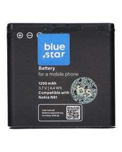 BLUE STAR PREMIUM battery for NOKIA E51 / N81 / N81 8GB / N82 / N86 1200 mAh