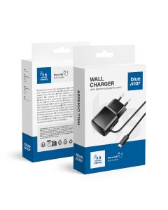 BLUE STAR travel charger 2A 10W with cable Micro USB TFK-TC-1100B black