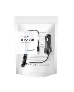 BLUE STAR car charger 2A with cable Micro USB black