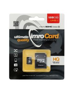 IMRO memory card microSD 128GB 100MB/s class10 UHS I with adapter SD
