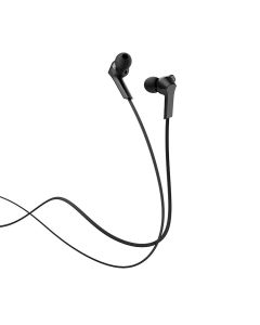 HOCO wire earphones Jack 3 5 mm with microphone M72 black