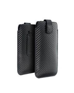 POCKET Carbon Universal Case - Size 17 - for SAMSUNG A02s / A03s / A05 / A05s / A12 / A15 / A21s / A25 / A32 5G / A42 5G / A72 5G / M12 XIAOMI Redmi 9A / 9AT / 9c / Note 10 PRO / Mi11 OPPO A52 / A72 / A92 REALME 7i VIVO Y52 5G / Y72 5G