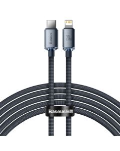 BASEUS cable Type C to Apple Lightning 8-pin PD20W Power Delivery Crystal Shine Fast Charging CAJY000301 2m black
