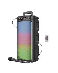 HOCO wireless speaker bluetooth + wire microphone BS52 black