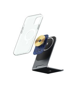 VEGER desk stand with wireless charger compatible with MagSafe 2A 15W Y56 black