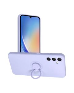 SILICONE RING case for SAMSUNG A34 5G violet