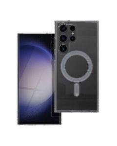 CLEAR MAG COVER case compatible with MagSafe for SAMSUNG S23 Ultra transparent