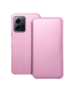 DUAL POCKET Book case for XIAOMI Redmi Note 12 5G light pink