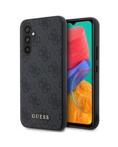 GUESS case for SAMSUNG A54 GUHCSA54G4GFGR (4G Metal Gold Logo) grey