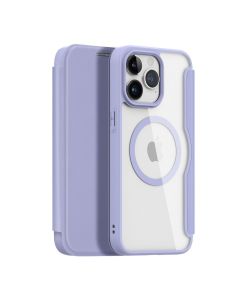 DUX DUCIS wallet case SKIN X PRO compatible with MagSafe for IPHONE 15 Pro Max purple