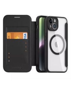 DUX DUCIS wallet case SKIN X PRO compatible with MagSafe for IPHONE 13 / 14 black