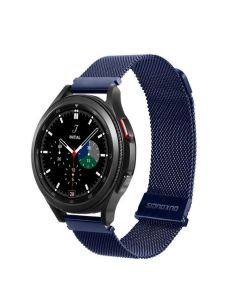 DUX DUCIS strap MILANESE stainless steel magnetic 20 mm blue