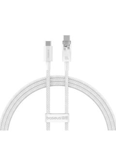 BASEUS cabel Type C to Type C Explorer Fast Charging 100W 1m stellar white P10319703221-00 / CB000043