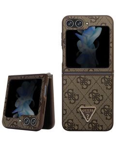GUESS case for SAMSUNG Z Flip 5 GUHCZF5P4TDPW (4G Triangle Strass) brown