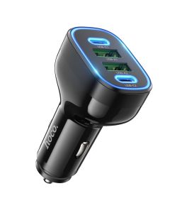 HOCO car charger 2 x USB A + 2 x Typ C PD QC 72W NZ11 black