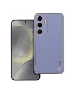 LEATHER case for SAMSUNG S24 blue
