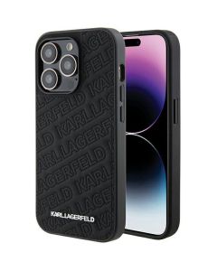 KARL LAGERFELD case for IPHONE 15 Pro KLHCP15LPQKPMK (Quilted Pattern) black