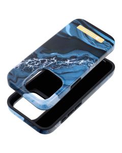 FORCELL F-PROTECT Mirage case compatible with MagSafe for IPHONE 15 PRO ocean marble