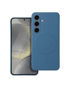 SILICONE MAG COVER case compatible with MagSafe for SAMSUNG S24 blue