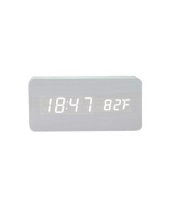Electronic desk clock with weather station  white NSD-5020